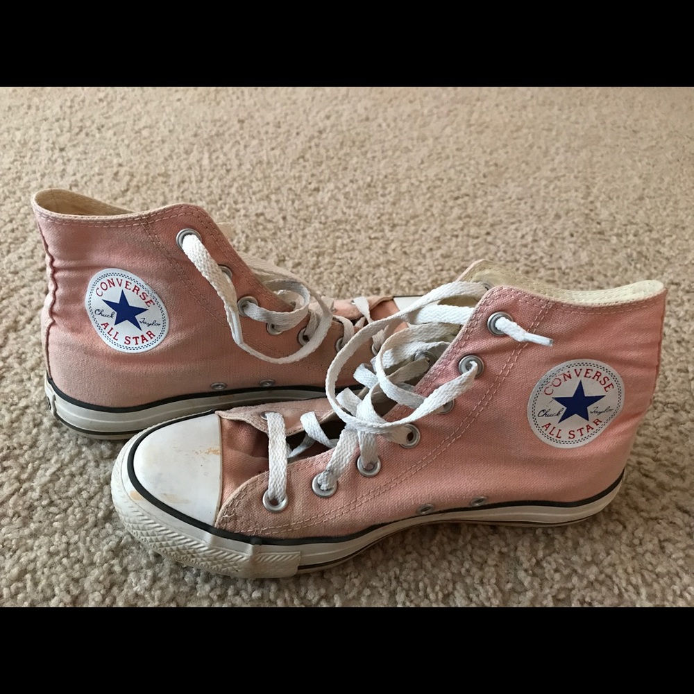 Baby pink converse