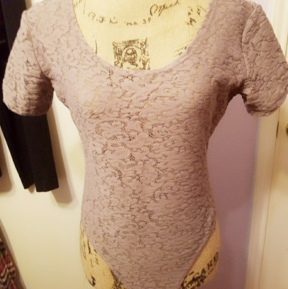 Other - Lacey Nude/Beige bodysuit. One Piece M/L