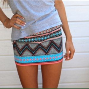 Zara Aztec Skirt