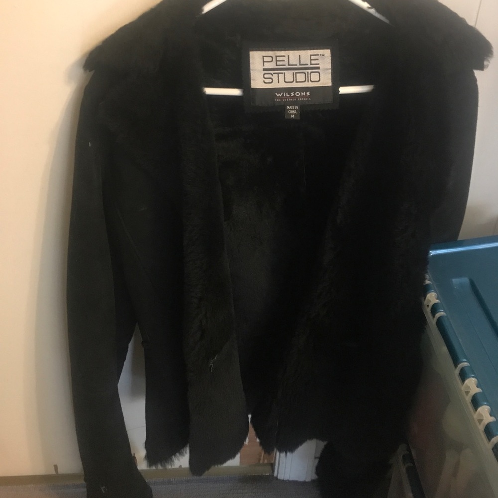 Pelle studio fur leather jacket size M never worn