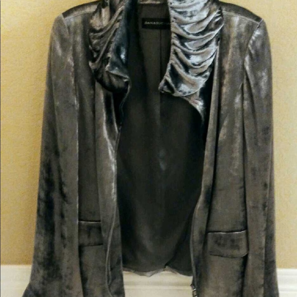 Dana Buchman viscose and silk blend jacket