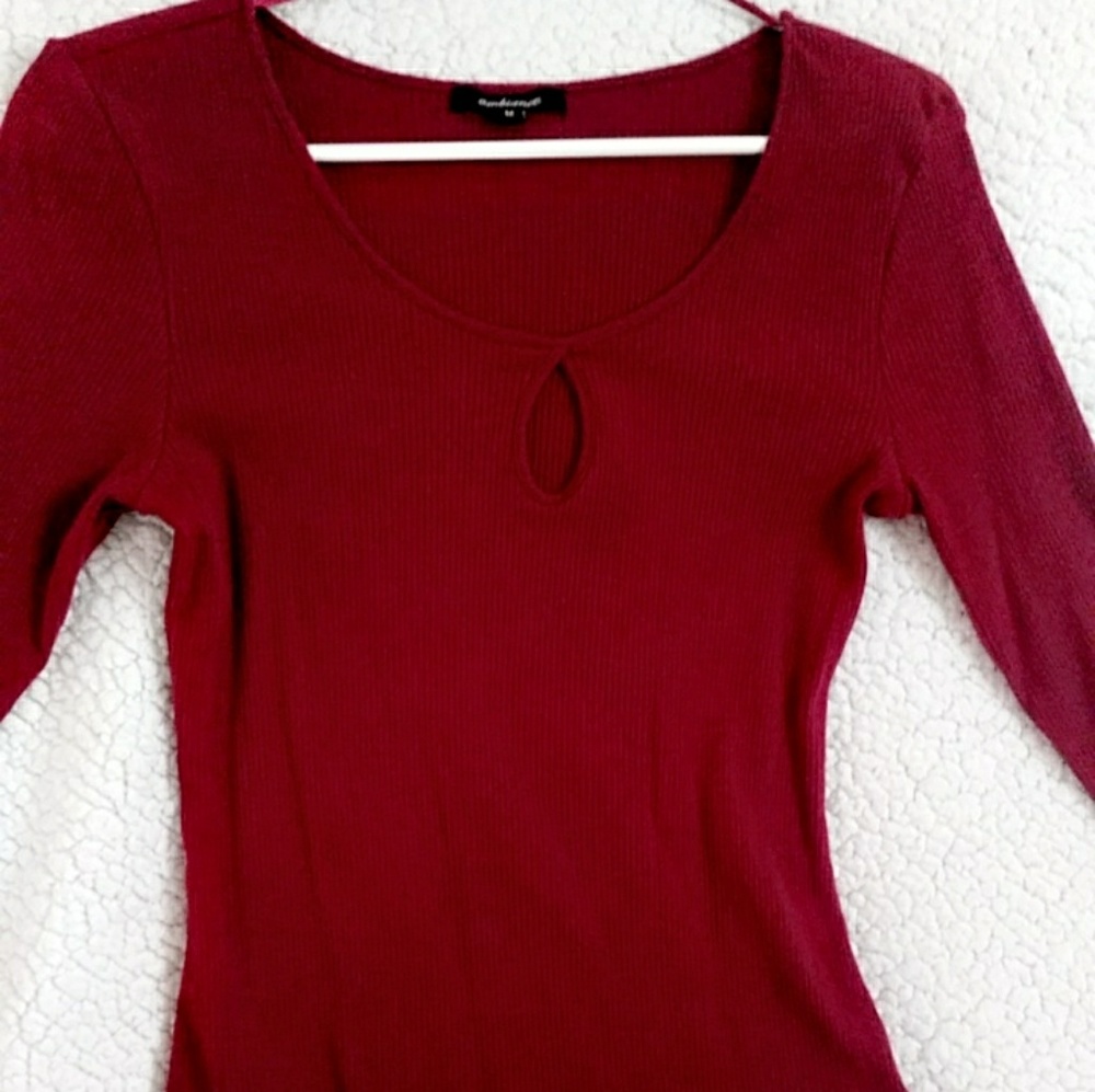 Burgundy blouse