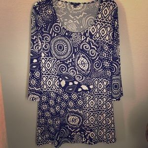 Black & White Print Top