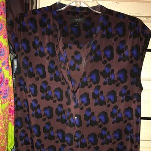 Jcrew Silk Button Down size 8!