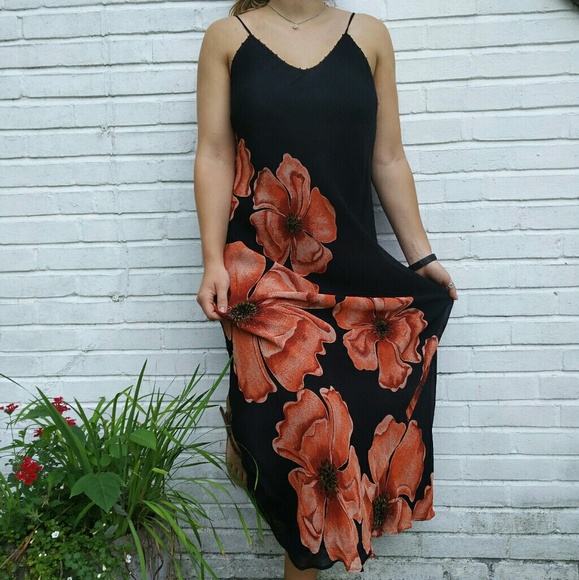 Dress barn big floral beaded lined maxi dress - Picture 4 of 8