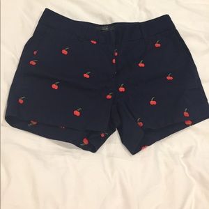 NWT J. crew cherry shorts