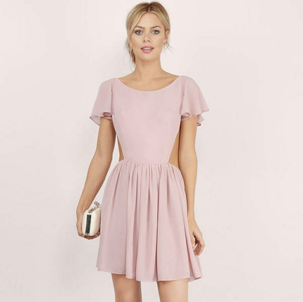 Twirl and Flare Mauve Skater Dress