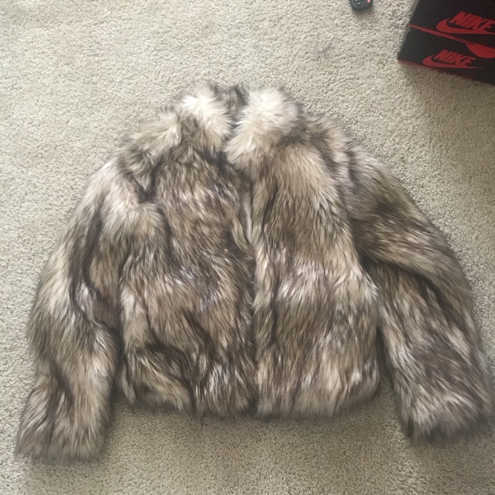 Faux fur coat