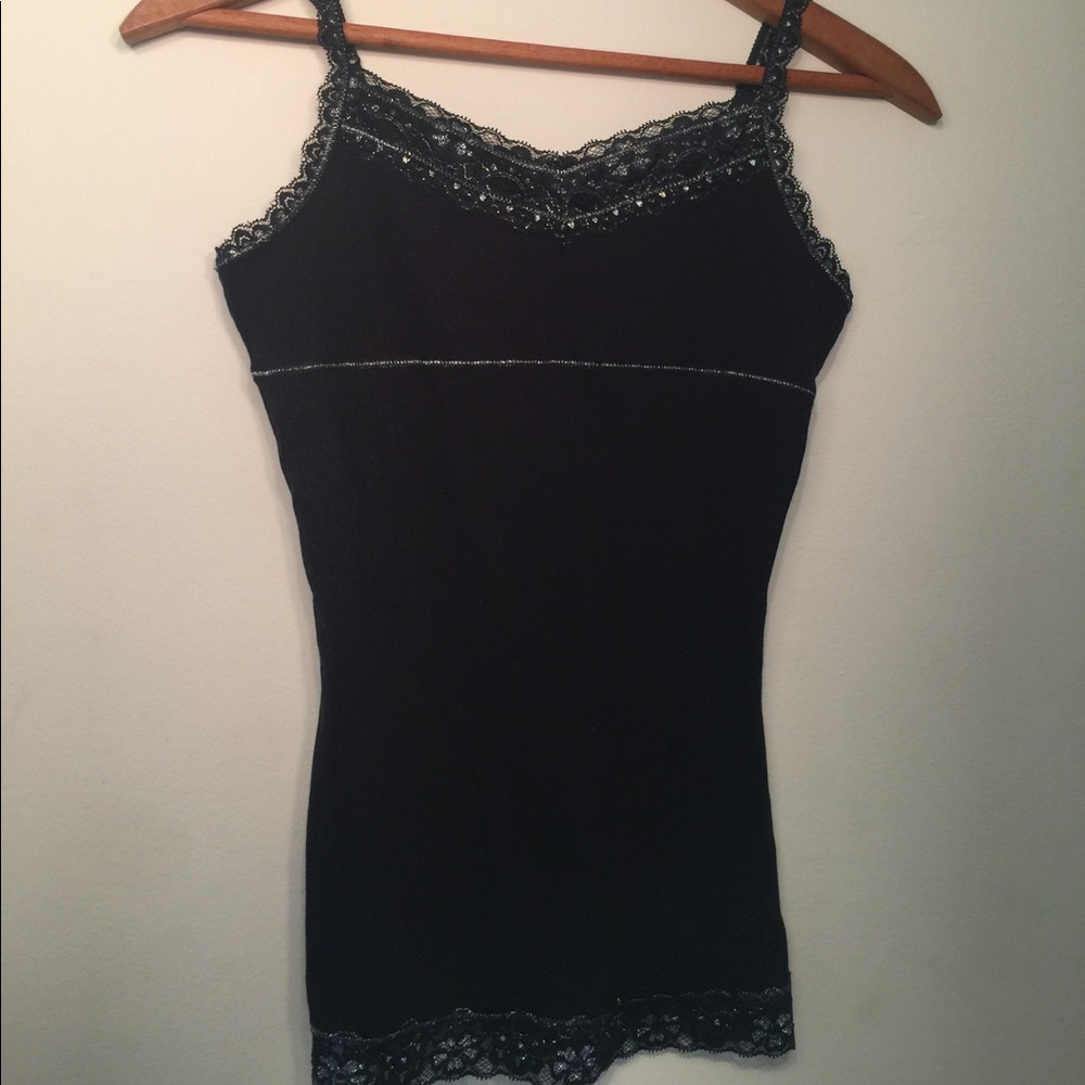 Girls Justice Black Basic Camisole