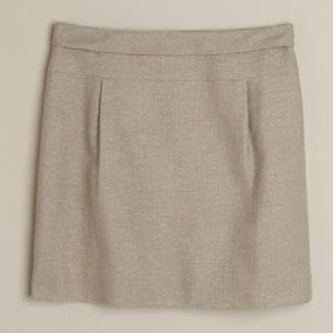 J. Crew - Linen Tweed Mica Mini Skirt