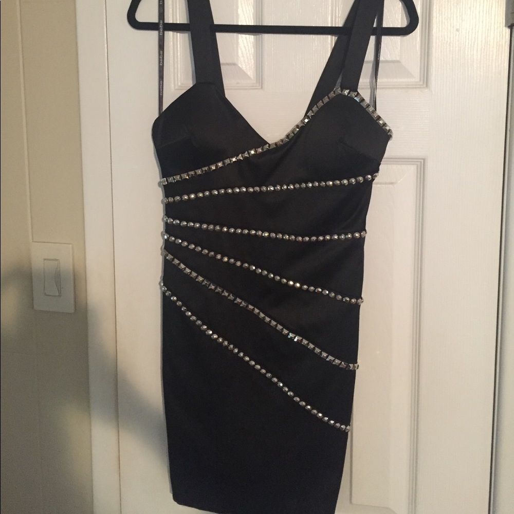 BEBE satin dress!