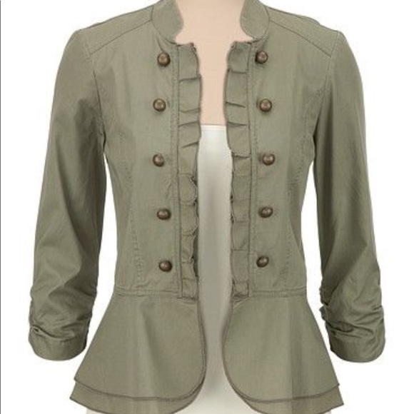 Maurices Jackets & Blazers - Maurice's olive green, military jacket