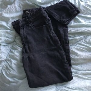 AG Farrah high rise black skinny jeans