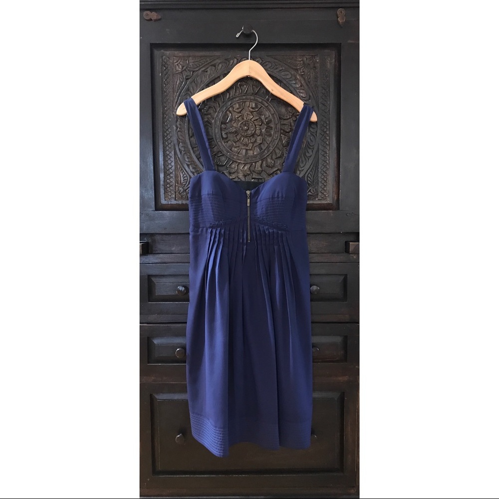 Jessica Simpson Navy Zip front A-line dress