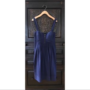 Jessica Simpson Navy Zip front A-line dress
