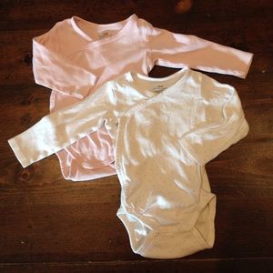 H&M New Arrival 2pc kimono bodysuits