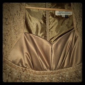 Custom made Formal Lace w/Dutchess Satin Gown