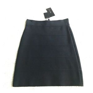 NWT BCBGMaxazria Black Bandage Skirt S