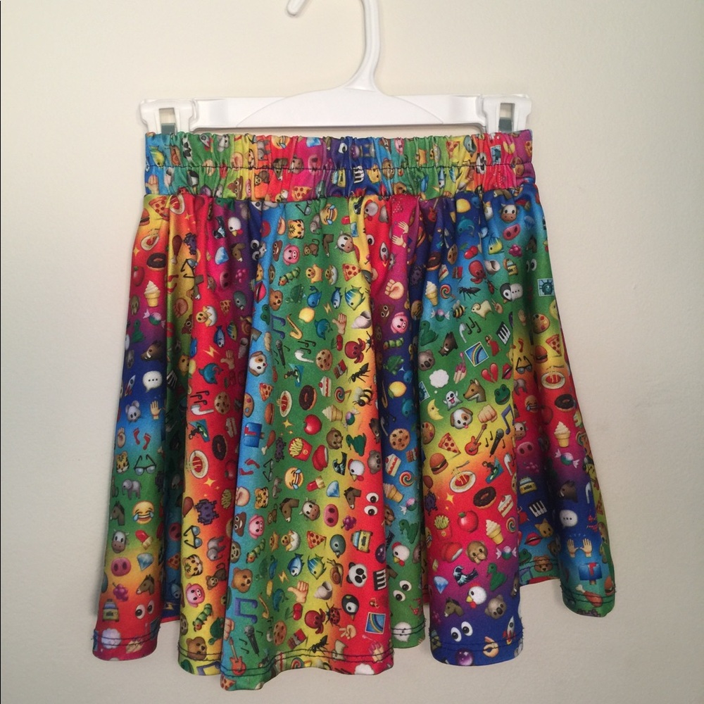 Girls Emoji Skater Skirt