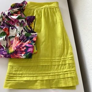 LOFT - Citron Cotton City Skirt