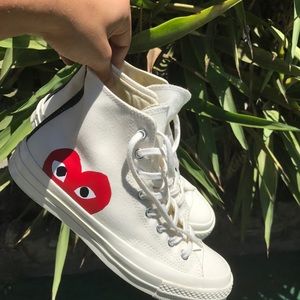 COMME des GARÇONS X Converse white high top