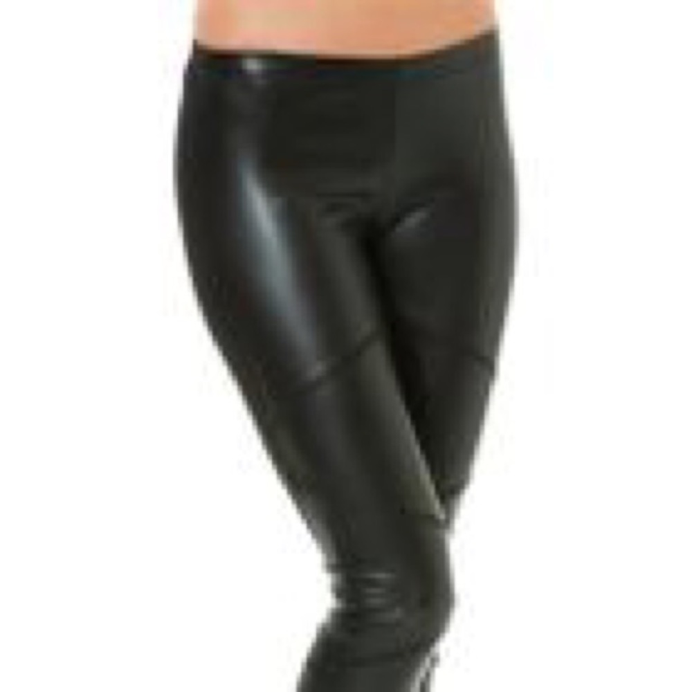 Liquid LEGGINGS- vegan Black NWT Size L