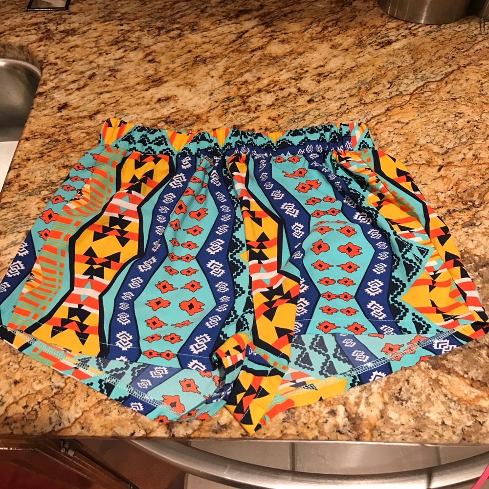 Aztec print shorts