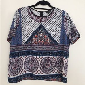 Topshop print top