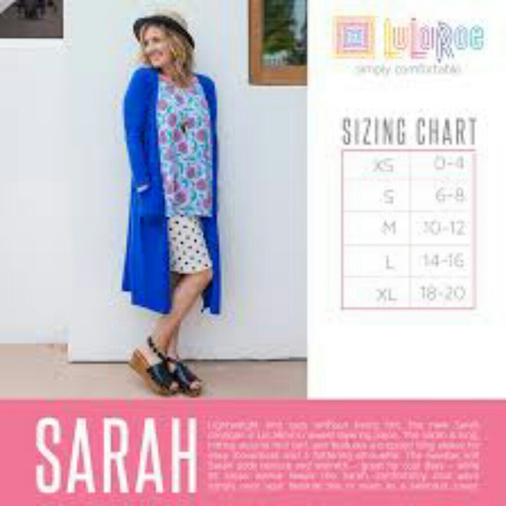 M Black Lularoe Sarah Cardigan