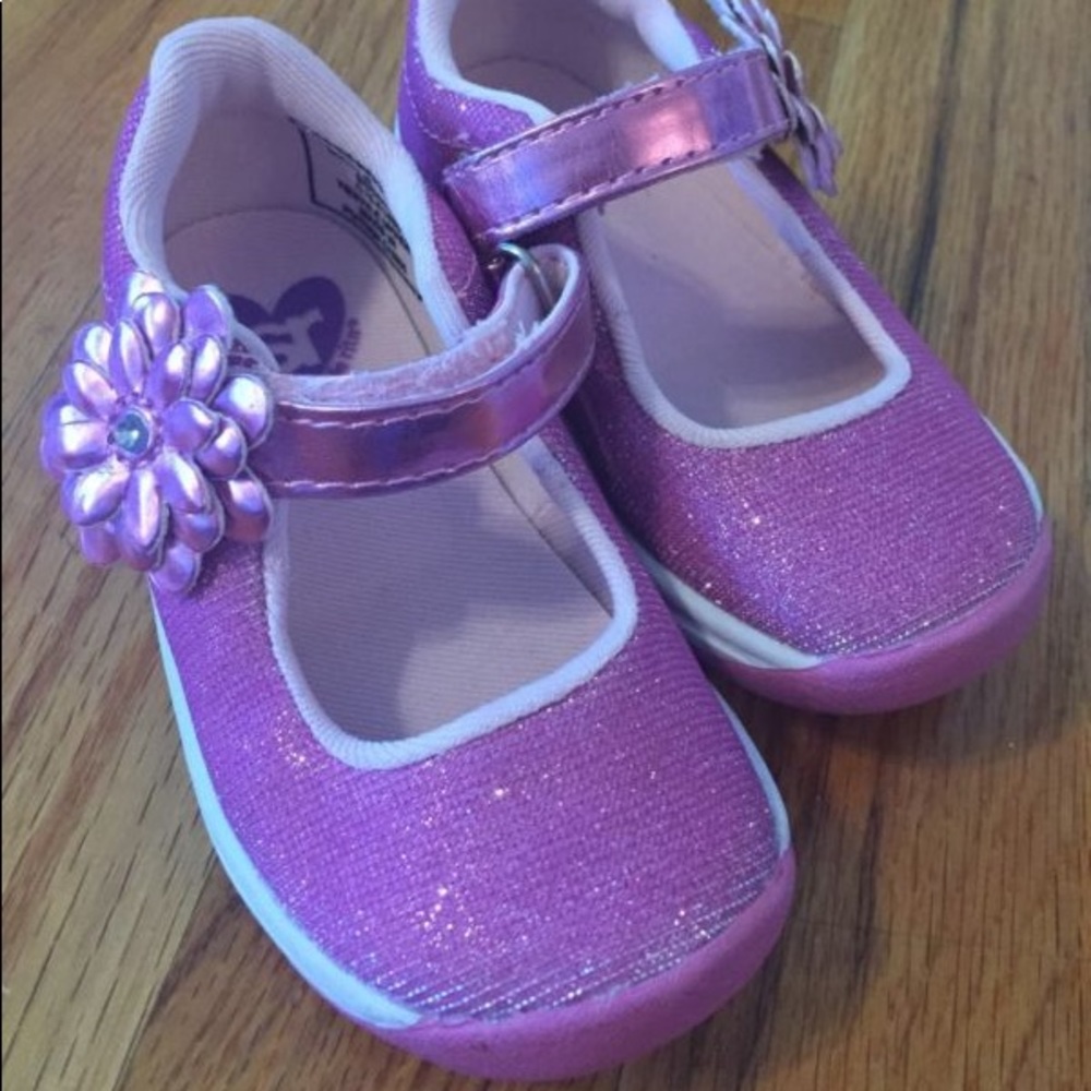 Stride Rite Sparkle Mary Jane Shoes 5M Toddler