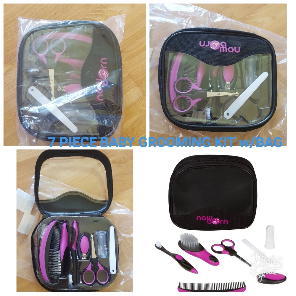 7 PIECE BABY GROOMING KIT w/BAG