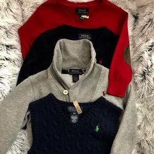 FOUR 2TODDLER BOYS PREPPY SWEATERS 2T