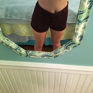 H&M Divided maroon high waisted shorts