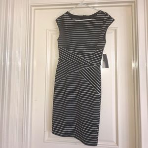 NWT Donna Ricco NY fitted dress black/white SZ 4