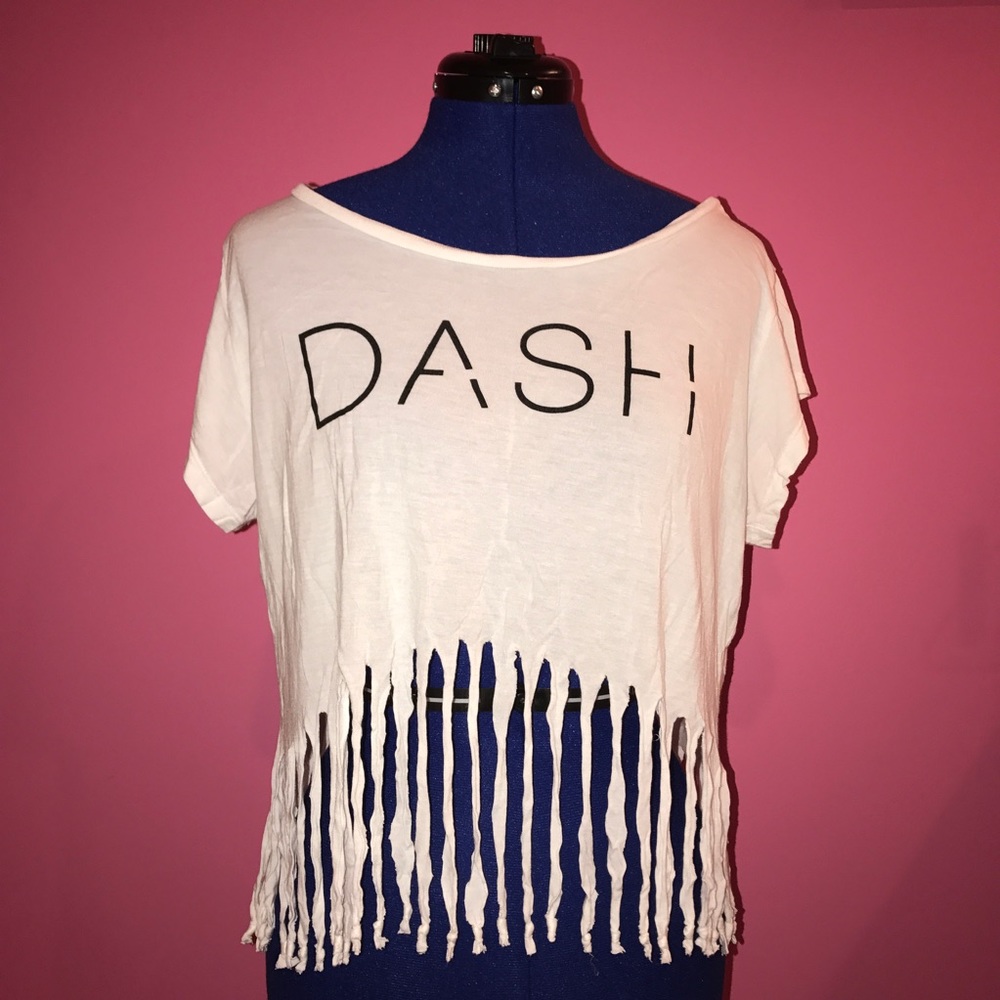 Dash fringe tee