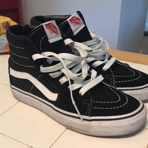 Black High Top Vans Size 5