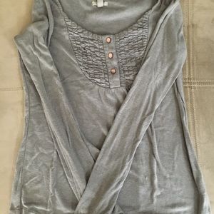 Gray cotton blouse