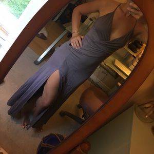 Grey maxi dress from Lulu's
