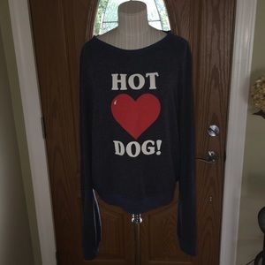 🔴Wildfox Hot ❤️Dog Jumper - Large