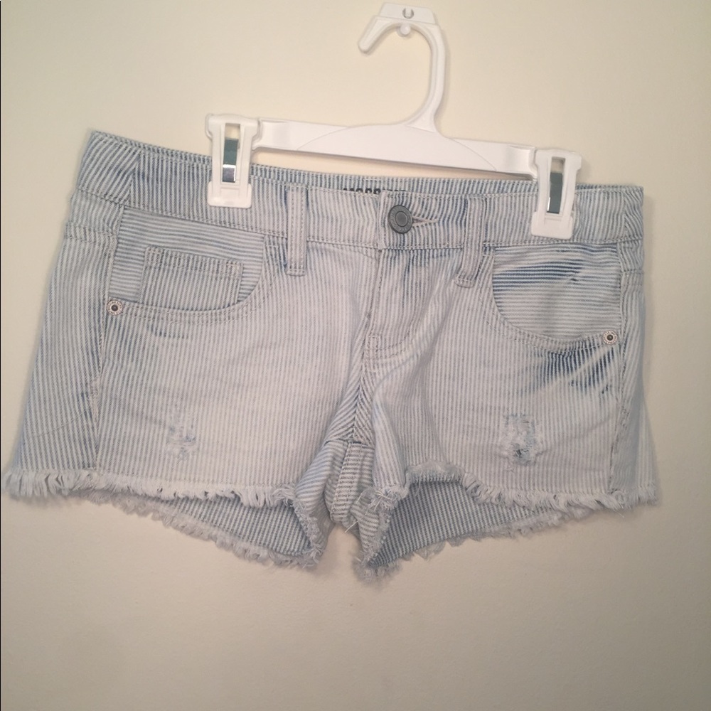 Juniors Striped Shorts
