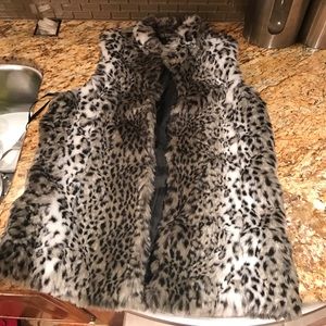 Cheetah fur vest