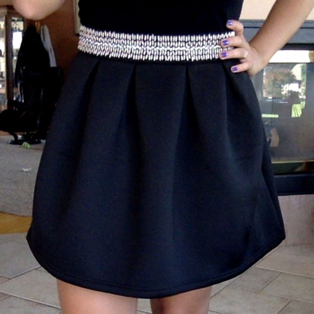 Francesca's Beaded Waist Skirt