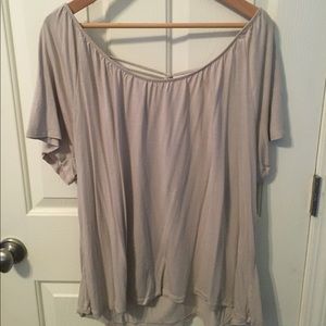 Tan flowy Old Navy Shirt