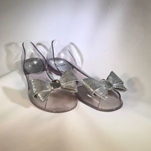 Stuart Weitzman Gemini Glitter Jelly d'Orsay Flat