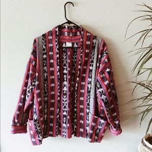 Vintage Handwoven Printed Jacket