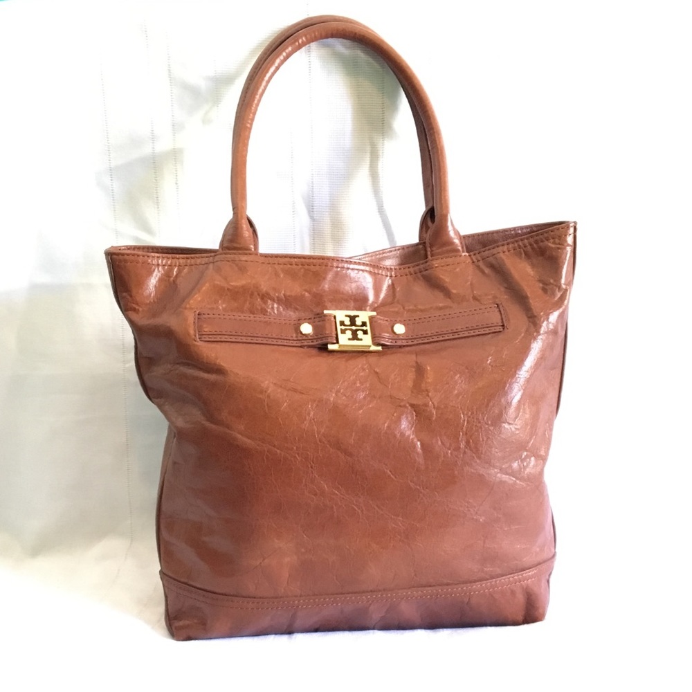 Brown Tory Burch Leather Shoulder Bag Purse