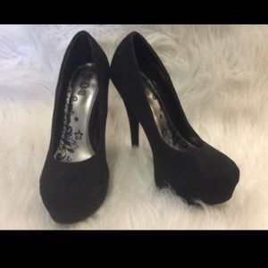 Brash Black Heels