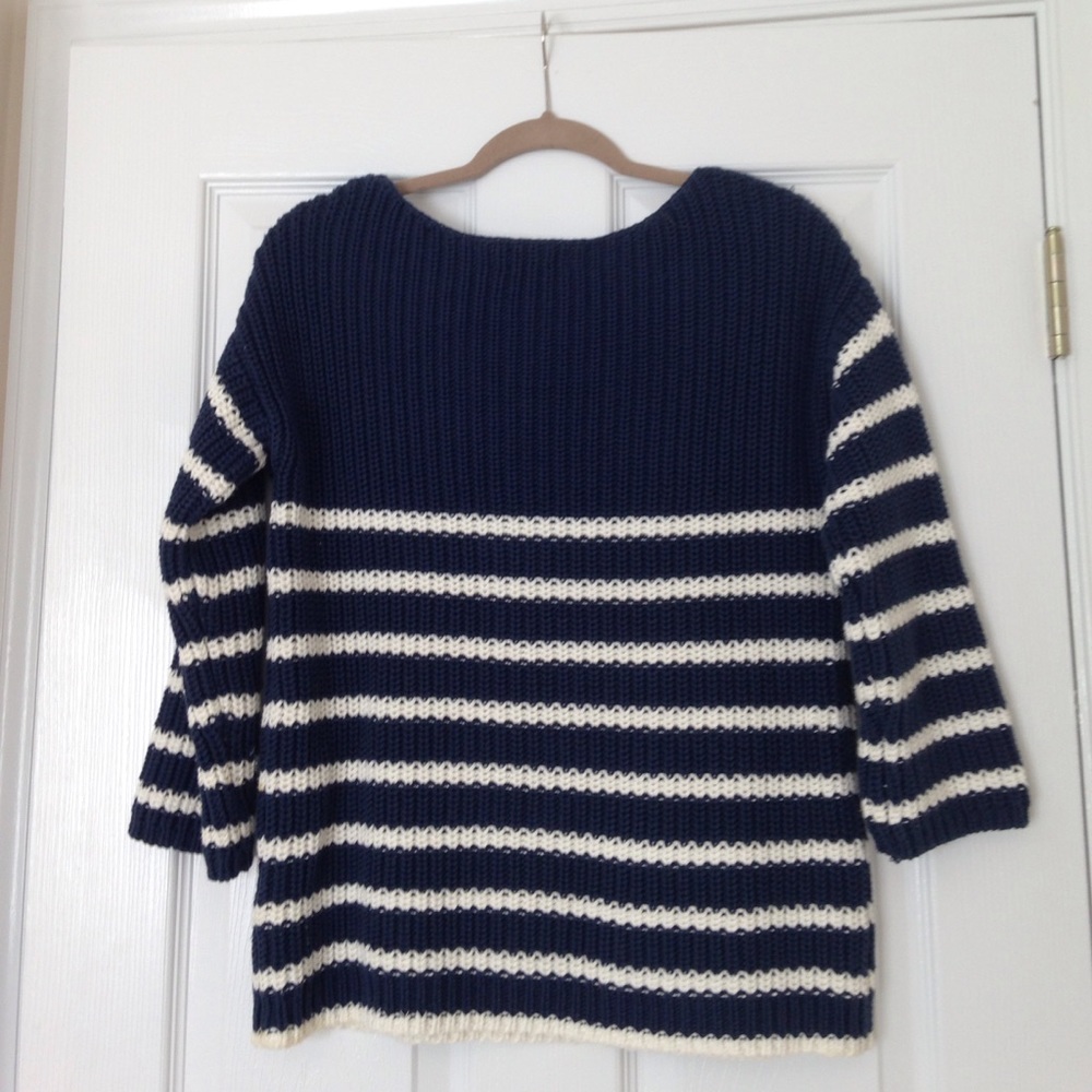 DONATED Lands' End Striped Sweater - Picture 2 of 4