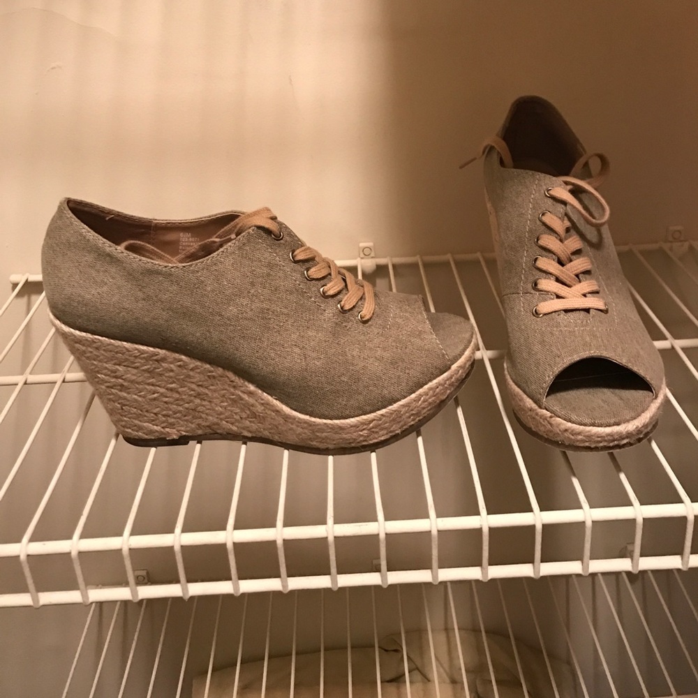 Natural color wedges. Brand new. Never worn!