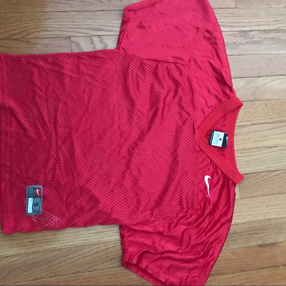 Nike red football jersey
